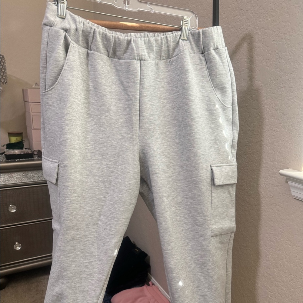 Express gray large comfy joggers size L. Gently worn. Only wore a few times
